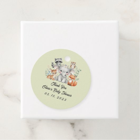 森素朴の動物の緑ありがとう フェイバータグ (インサイチュ)