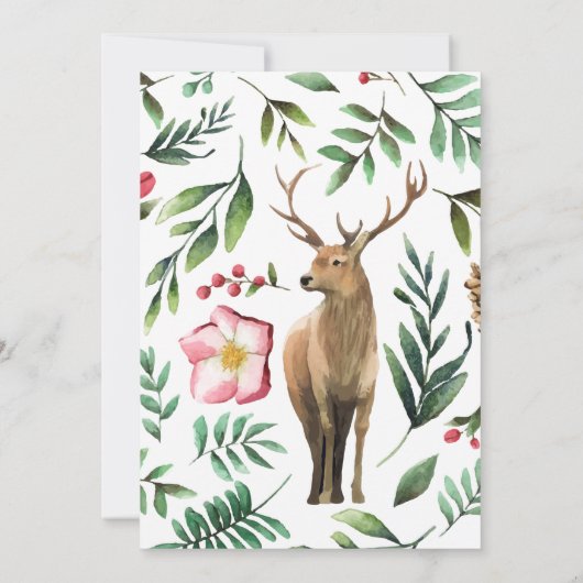 森素朴の動物 招待状 (裏面)