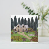 森素朴の夏のキャンプ用シャレー カード (スタンド正面)