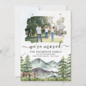 森素朴の山の引っ越しました写真の移動 案内状 (正面)