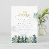 森素朴の水の色をテーマ結婚にした 招待状 (スタンド正面)