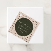 森素朴の緑のクリスマスツリーギフト フェイバータグ (インサイチュ)