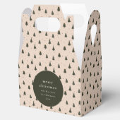 森素朴の緑のクリスマスツリーギフト フェイバーボックス (オープン)