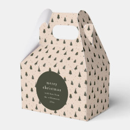 森素朴の緑のクリスマスツリーギフト フェイバーボックス