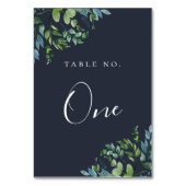 森素朴の葉ネイビーブルー テーブルナンバー (裏面)