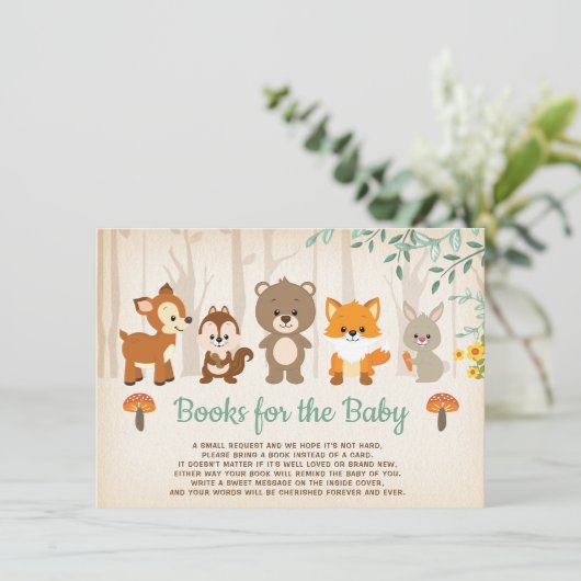 森素朴の赤ん坊の動物が本を持ってくる エンクロージャーカード (スタンド正面)