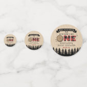 森素朴バッファロープレイドワイルドワンベイビーシャワー コンフェッティ (正面)