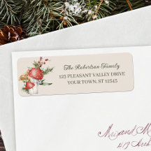 森素朴マッシュルームのクリスマス差出人住所