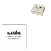 森素朴個人図書帳スタンプ ラバースタンプ (押印)