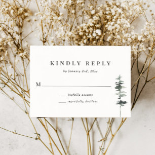 森素朴山林の応答カード 出欠カード