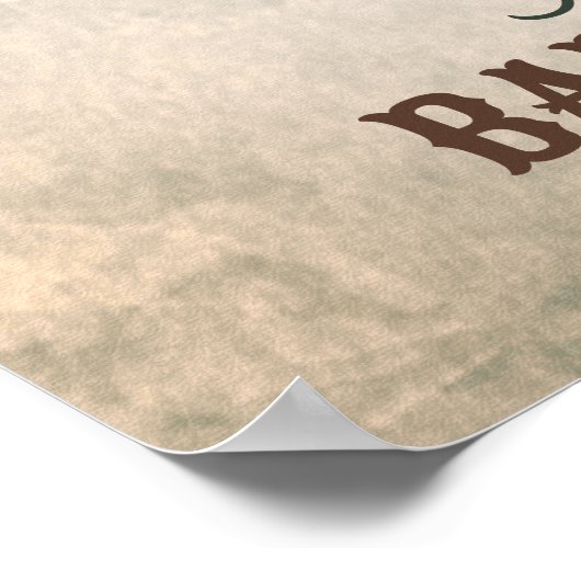 森素朴心待ち赤ちゃんシャワーへようこそ ポスター (角)