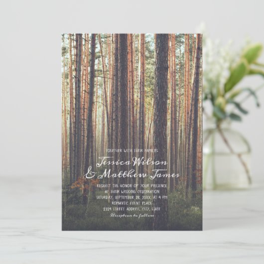 森素朴松の木秋カントリーウェディング 招待状 (スタンド正面)