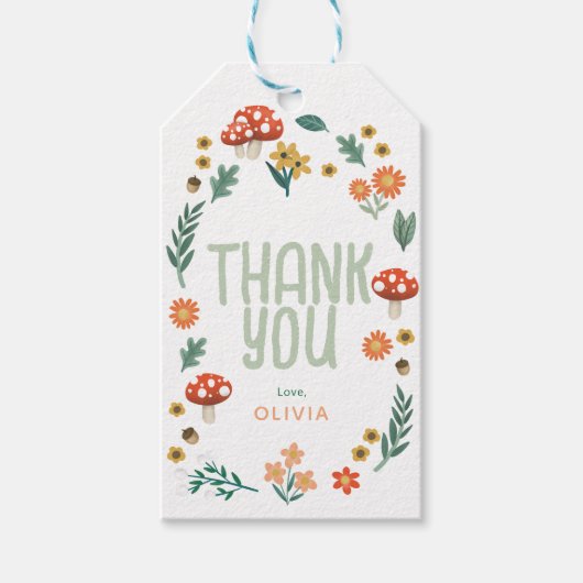 森素朴林の赤ちゃんシャワーありがとう ギフトタグ (正面)