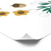 森素朴林の赤ちゃんシャワー歓迎サイン ポスター (コーナー)