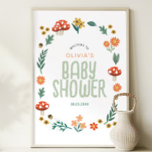 森素朴林の赤ちゃんシャワー歓迎サイン