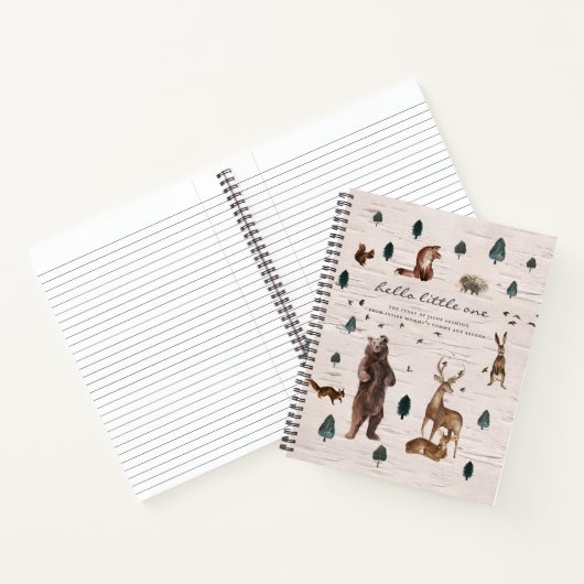 森素朴林クマベビー/妊娠 ノートブック (内部)