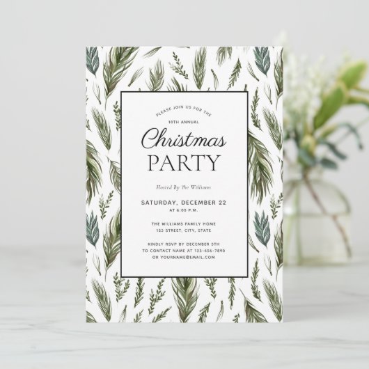 森素朴植物学クリスマスパーティー 招待状 (スタンド正面)