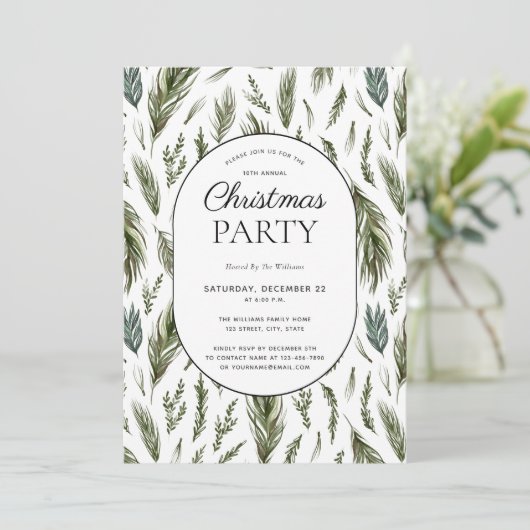 森素朴植物学クリスマスパーティー 招待状 (スタンド正面)