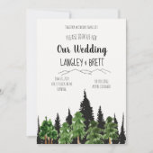 森素朴水彩結婚式招待状 招待状 (正面)