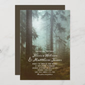 森素朴緑樹国自然結婚ズ 招待状 (正面/裏面)