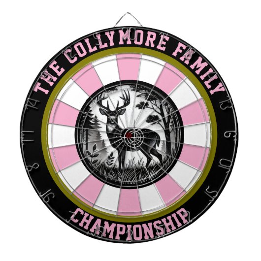 森素朴鹿ターゲットアート ダーツボード (正面)