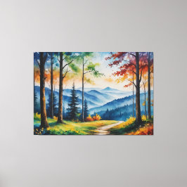 森絵を描の小道 キャンバスプリント