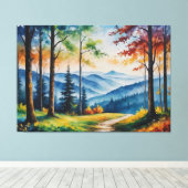 森絵を描の小道 キャンバスプリント (インサイチュ (ウッドフロア))