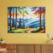 森絵を描の小道 キャンバスプリント (インサイチュ (リビング))