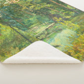 森絵画の水色 シェルパブランケット (3/4)