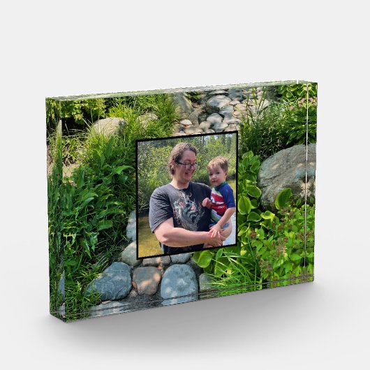 森自然ライト石道写真テンプレート フォトブロック (左)