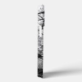 森葉の葉パターン自然白黒 Case-Mate iPhoneケース (裏面 / 右)