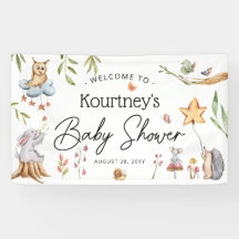 森魅力的動物ニュートラル赤ちゃんシャワー