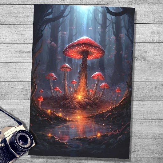 森1のキノコのデコページ紙 薄葉紙