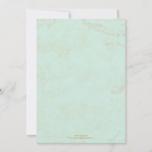 森（き）の生き物たちが鹿の性別を明かすキツネ梟 招待状 (裏面)