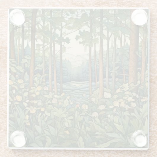 森 ガラスコースター (裏面)