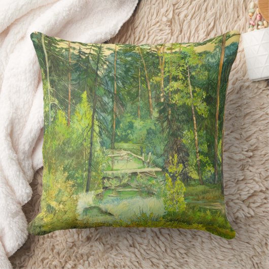 森 クッション (ブランケット)