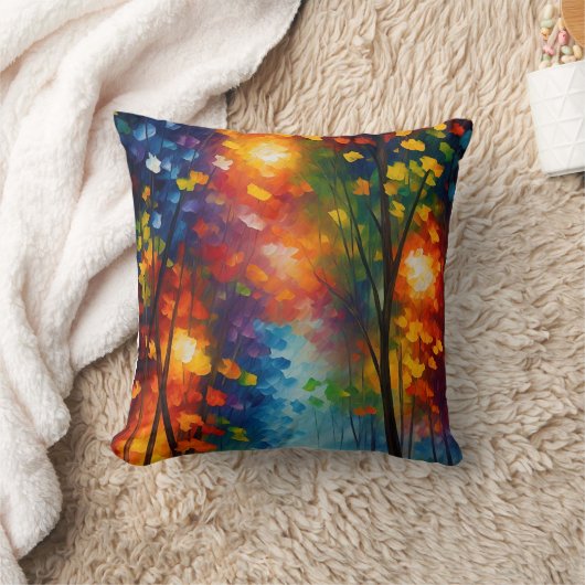 森 クッション (ブランケット)