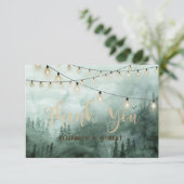 森,松,文字列ライト緑 サンキューカード (スタンド正面)