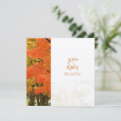 森、秋の結婚式/DIYイベント 招待状 (スタンド正面)