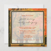 森、秋の結婚式/DIYイベント 招待状 (裏面)