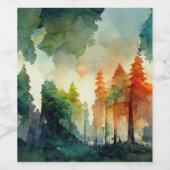 森（自然） ワインラベル (シングルラベル)