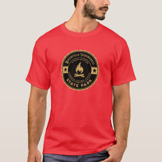 森 荒野 自然 キャンピング ブライアフィールド アイアンワークス Tシャツ