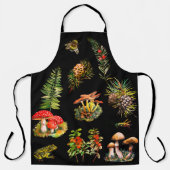 森、野生のキノコ エプロン (正面)