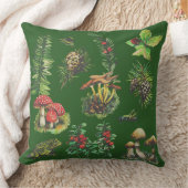 森、野生のキノコ クッション (ブランケット)