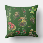 森、野生のキノコ クッション (裏面)