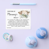 森Momsベリーベイビーシャワーゲームカードの大きさ チラシ (シングル)