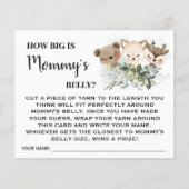 森Momsベリーベイビーシャワーゲームカードの大きさ チラシ (正面)