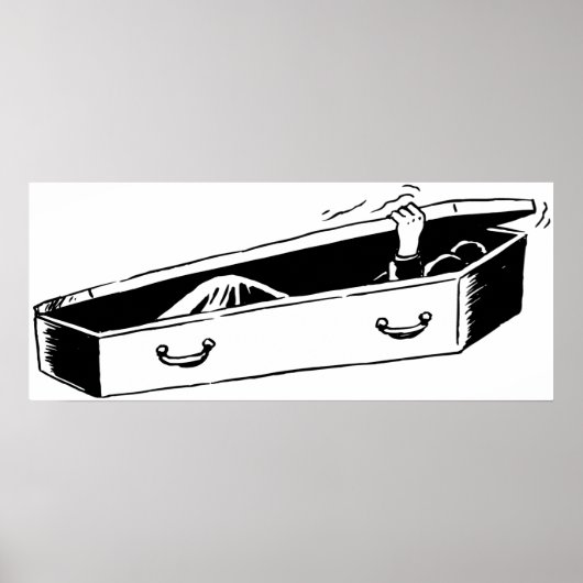 棺から出てくる恐怖の手 ポスター (正面)