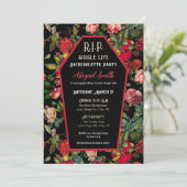 棺とバラR.I.Pバチェロレッテ招待状 招待状 (スタンド正面)