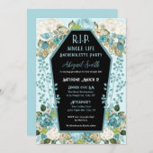 棺とバラR.I.Pバチェロレッテ招待状 招待状 (正面/裏面)